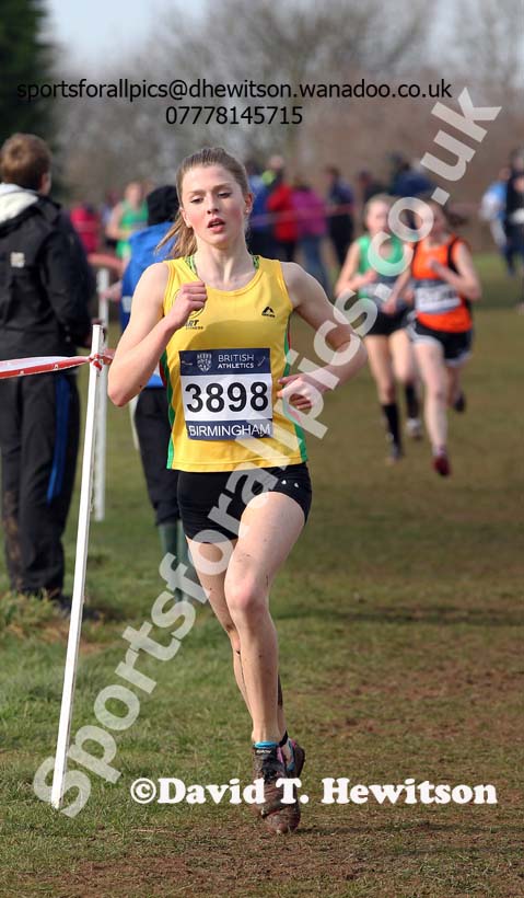 Under-15 girls Inter Counties Cross Country, Cofton Park, Birmingham. Photo: David T. Hewitson/Sports for All Pics